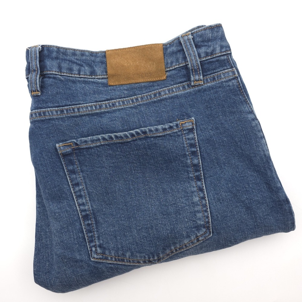 Tecovas Ranch Wear Men 40x32 Fit40X31 Med Wash Denim Blue Straight Western Jeans